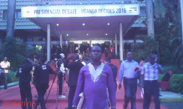 Kivumbi Earnest Benjamin at the Uganda Presidential Debate 2016 (22)
